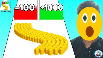 Playing 5 Mobile Games 🎮 | Bullet Army Run, Cargo Skates, Count Master, Fun Race 3D & Going Balls