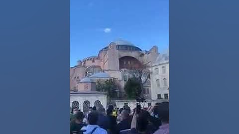 Azan called from Hagia Sophia for the first time ..