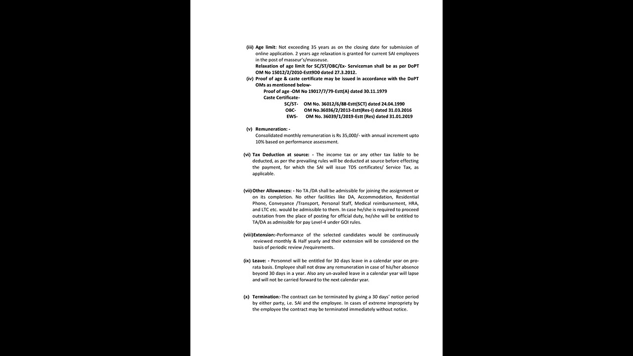 SAI Recruitment 2022