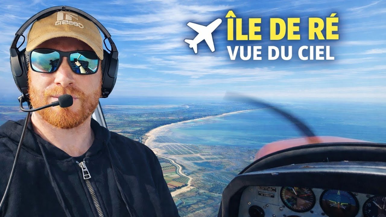📌 ÎLE DE RÉ ✈️ DR400 | VFR |🔊RADIO ATC | 4K