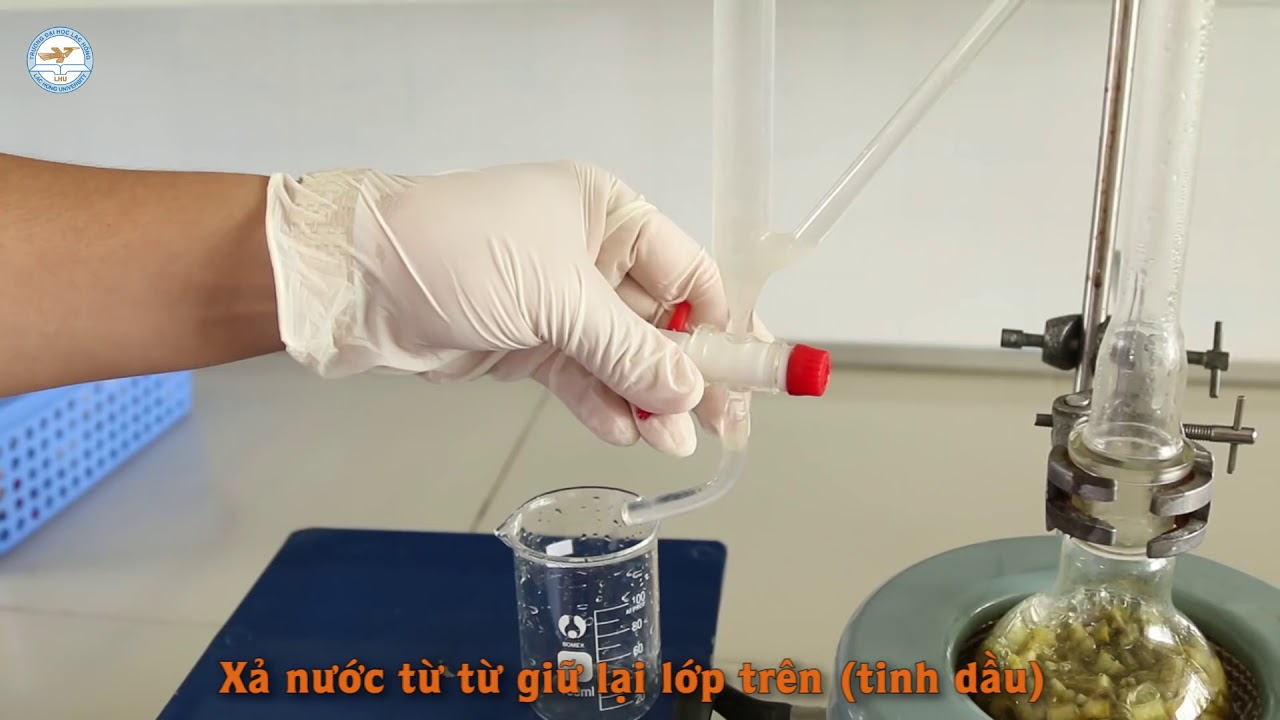 Chưng cất tinh dầu bằng phương pháp chưng cất lôi cuốn hơi nước