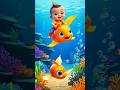 Sweet little baby 😍 on fish 🐠 in Sea ⛵🌊 | #shorts#youtubeshorts#viral#trending#funny#reels#cute 539