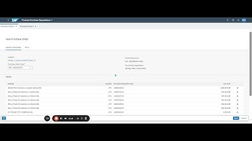 Converting Purchase Requisition to Purchase Order Tutorial in SAP FIORI