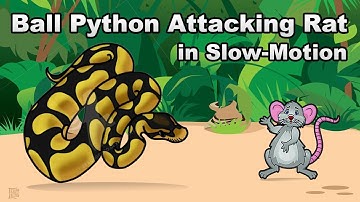 Pastel Spider Ball Python Attacking Rat in Slow Motion