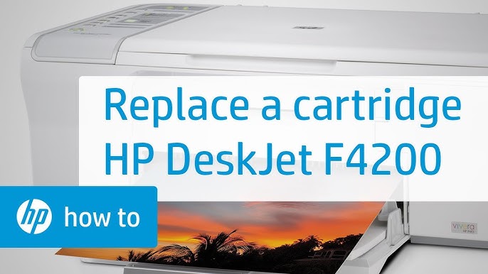 Replace the Cartridge | HP Photosmart C4280 All-in-One Printer | - YouTube