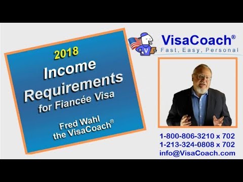 2018 Income requirements for K1 Fiance Visa