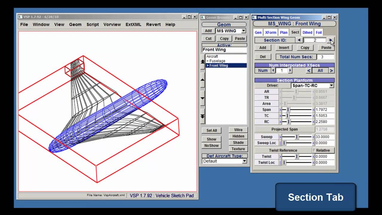 OpenVSP Vehicle Sketch Pad App Reviews Features Pricing  Download   AlternativeTo