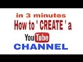 How to created a YouTube channel in easy way | PC or mobile |