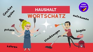Deutsch lernen: Haushalt | Hausarbeit - Wortschatz