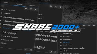 SHARE !! 2000+ FONT PHOTO EDITOR KEREN DAN KECE NO PW🤩🤩#bussidindonesia #bussid #font  screenshot 2