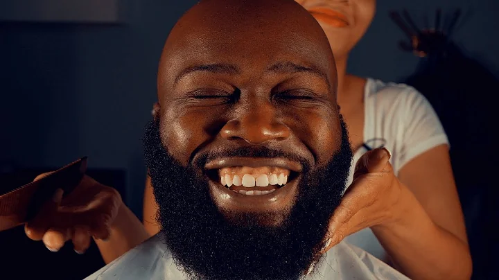 Master Barber Shaves Bald Head Without A Razor and Trims Beard