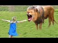 Girl Reunites With Pet Lion After 7 YEARS…