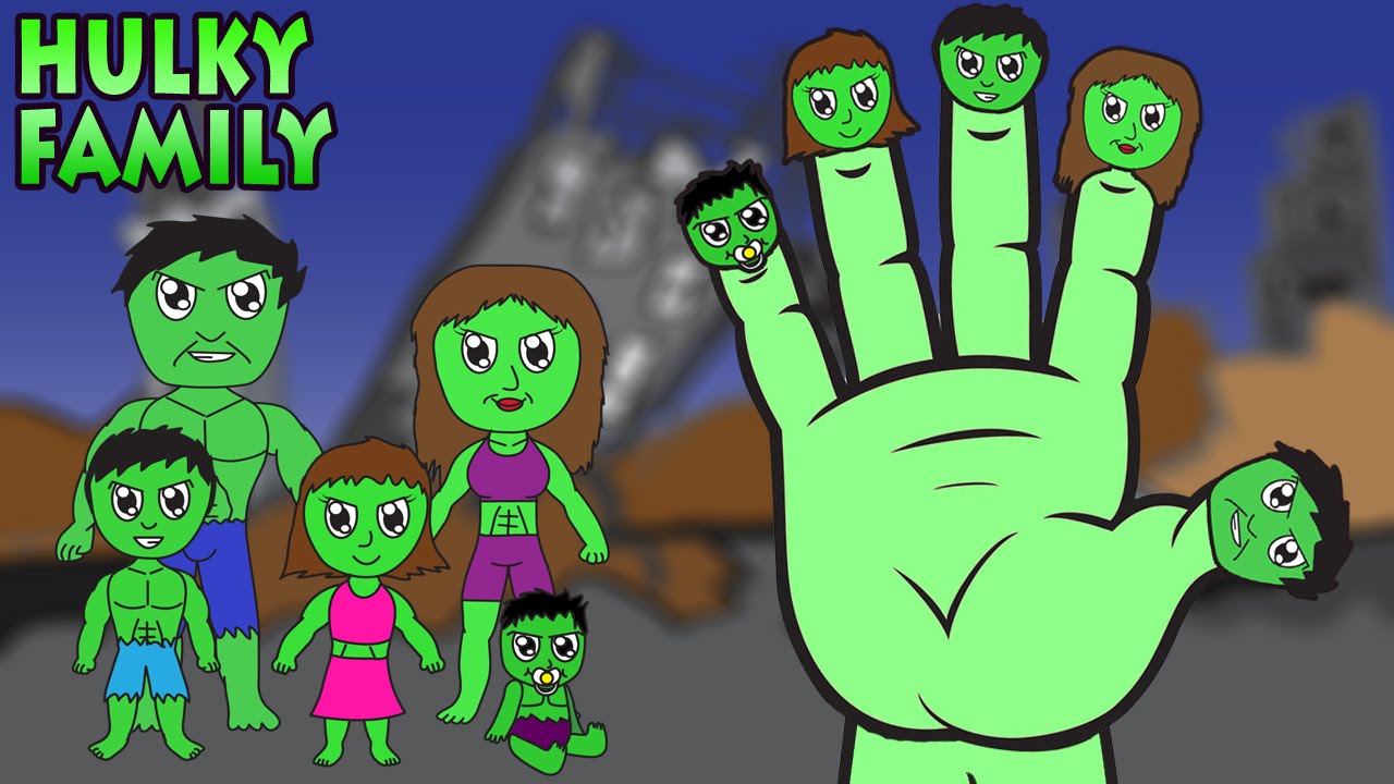 Семейка пальчиков. Папа пальчик. Семья пальчиков. Finger Family Hulk. Папа пальчик Халк.