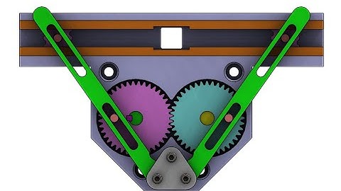 Mechanism Design A001-Rotating to Linear motion(gear and rod)
