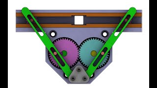 Mechanism Design A001-Rotating to Linear motion(gear and rod)