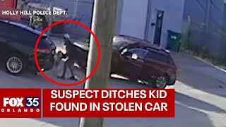 Car thief surprised to find child in back of vehicle he allegedly just stole