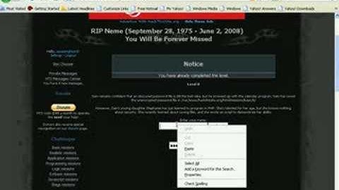 Hackthissite.org basic 8