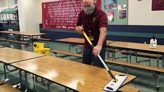 How to Disinfect Cafeteria Tables