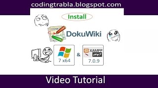 Install DokuWiki on windows 7 localhost ( XAMPP 7.0.9   php7 ) - open source PHP Wiki byAO