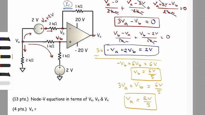 Negative feedback op amp example