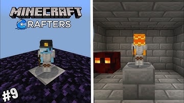 Magma & Obsidian Minion in Crafters MC Skyblock #9 ( Hindi )