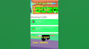Day 3 of checking my offline donations in pls donate #shorts #roblox #plsdonate