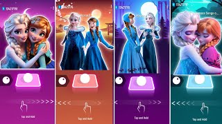 Frozen Elsa Vs Anna But In Tiles Hop EDM Rush And Dancing Road! Let It Go, Into The Unknown!! screenshot 3