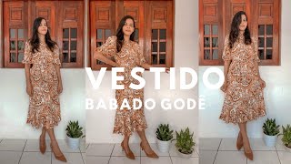 costurando VESTIDO COM BABADO GODÊ | parte 2