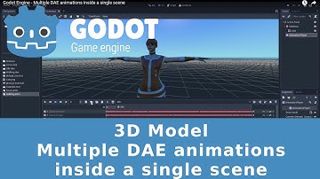 Godot Engine - Multiple DAE animations inside a single scene