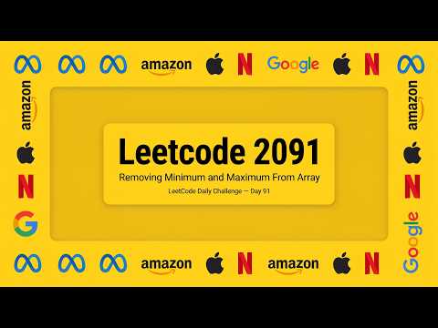 #leetcode 2091. Removing Minimum and Maximum From Array #day91 #dailycodingchallenge #python3
