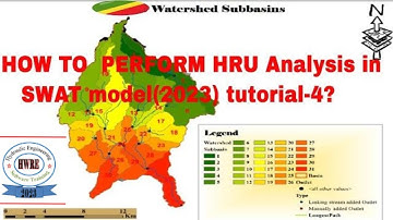 HOW TO  PERFORM HRU Analysis in SWAT model(2023) tutorial-4?