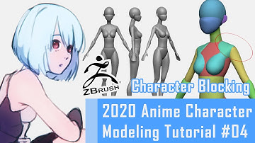 [#04] Anime Character 3D Modeling Tutorial 2020 – Character Blocking
