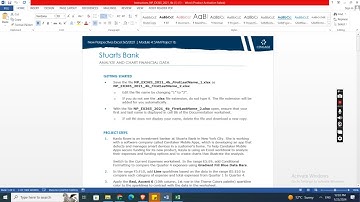 New Perspectives Excel 365/2021 | Module 4 SAM Project 1b  | Stuarts Bank #module4 #samproject1b