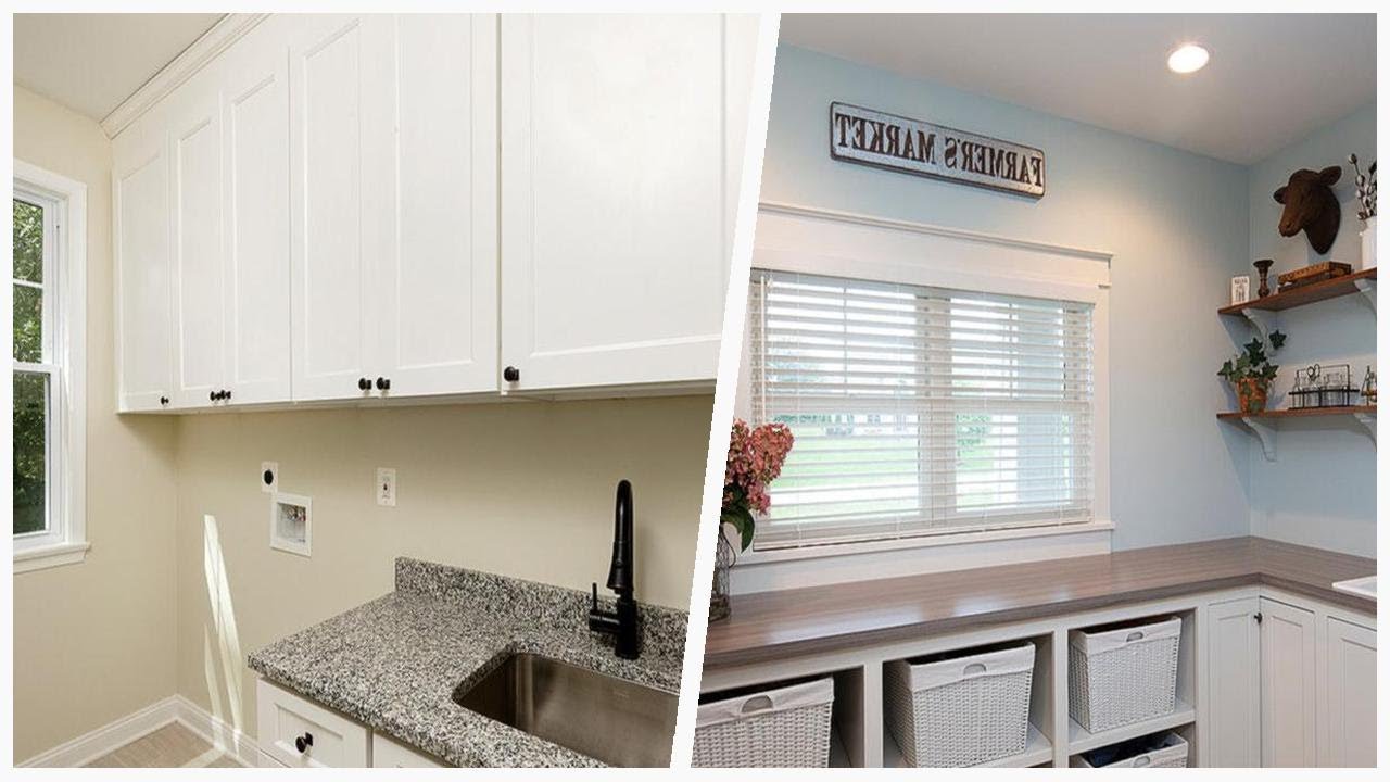 75 Craftsman White Laundry Room Design 🌈 - YouTube