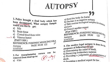 Forensic medicine lecture MCQS autopsy topic. take screen shots and increase video quality #mbbs