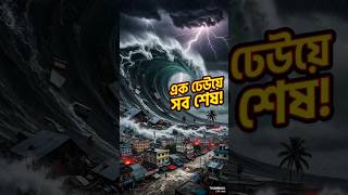 এক ঢেউয়ে শহর গিলে ফেলল! | Epic Truth #Shorts #Tsunami #Disaster #RealStory #Shock #Nature