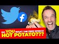 Twitter &amp; Facebook Passing the FREE SPEECH 🔥Hot🔥 Potato | Lawyer Explains