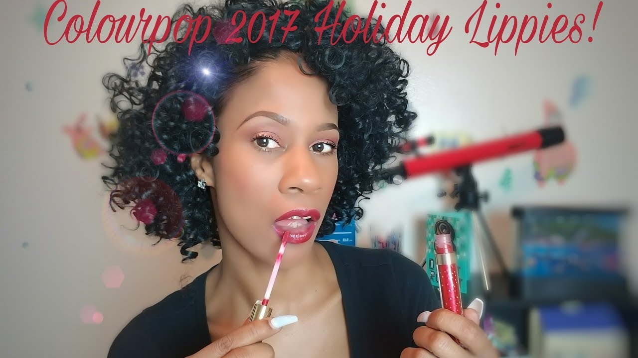 NEW 2017 COLOURPOP HOLIDAY LIPPIES! SWATCHES & REVIEW...