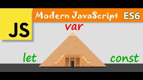 Modern JavaScript | ES6 - var, let, const