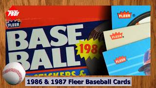 1986 and 1987 Fleer Baseball Sets and Extras