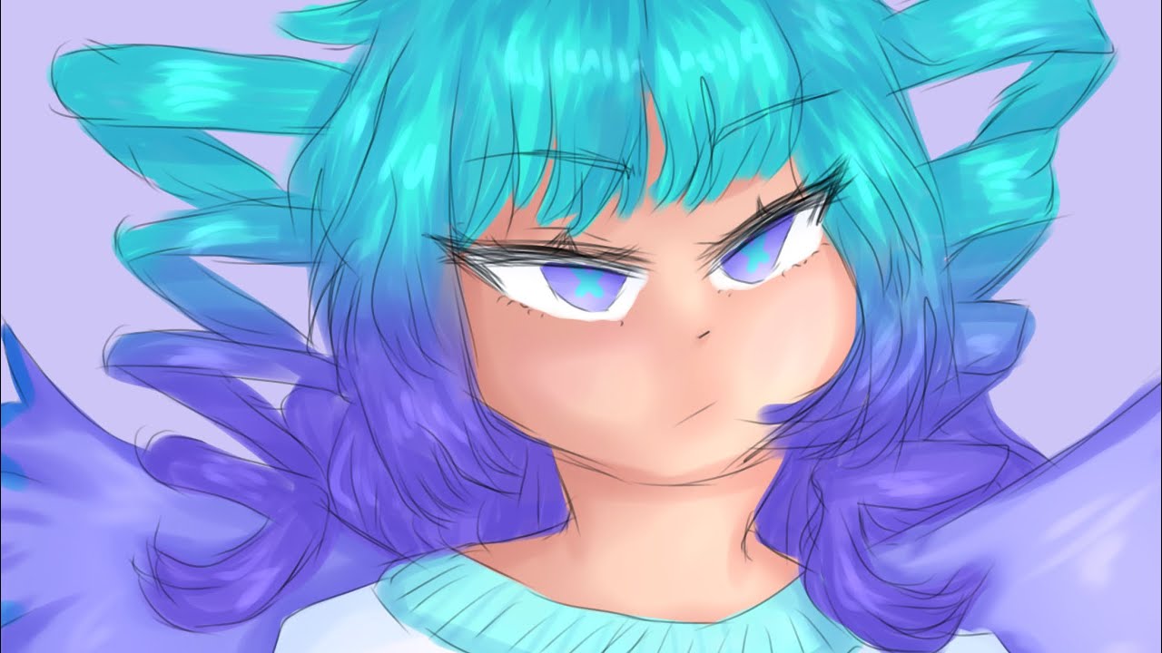 redraw of my old oc - speedpaint - YouTube
