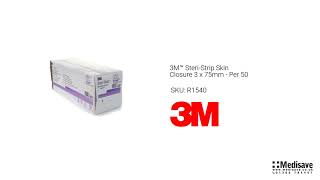 3M™ Steri Strip Skin Closure 3 x 75mm Per 50 R1540