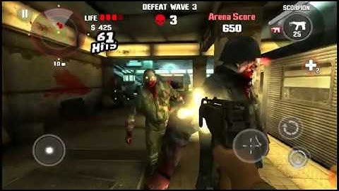 DEAD TRIGGER Gameplay (Short Version) : Arena - Bloody Subway (Scorpion Only) Part.6