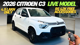 2026 🔥 Citroen C3 Live Full Detailed Review ✅ Price & Features ❤️ An SUV at the Price of an Alto