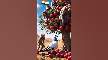 "The Pigeon and the Apple Tree: A Story of Peace at the Border"#ai #pigeon #monkey #border