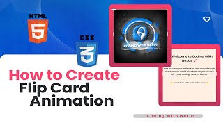 How to Create Flip Card Using HTML and CSS