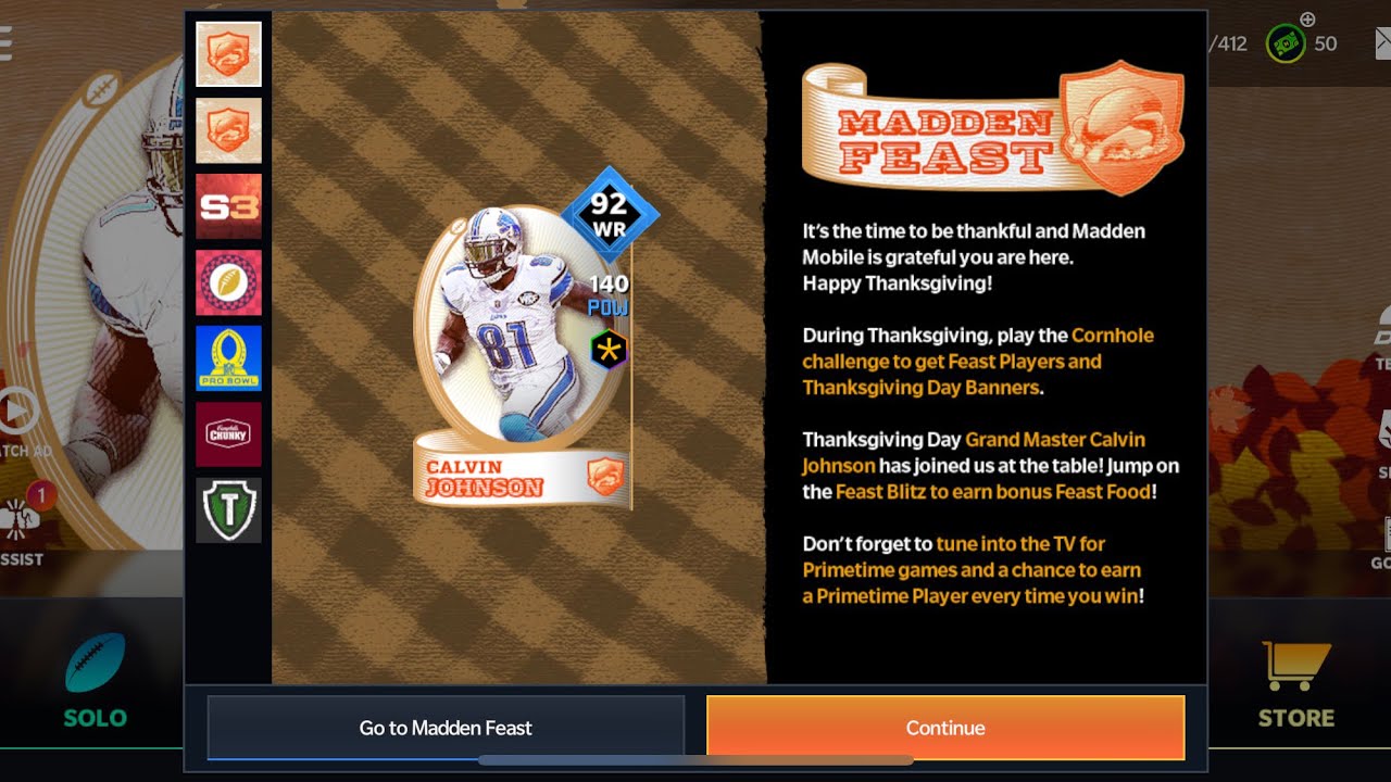 Happy Thanksgiving! New Thanksgiving Day Content! Madden Mobile 21