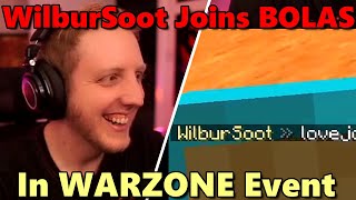 CYPER WilburSoot Helps BOLAS on Warzone event on QSMP Purgatory Minecraft