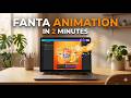 Fanta Juice Animation in Canva🍊(2 Min Tutorial) #juice #orange #tutorial #canvatutorial #trending