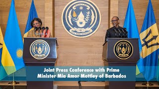 Joint Press Conference with Prime Minister Mia Amor Mottley of Barbados.